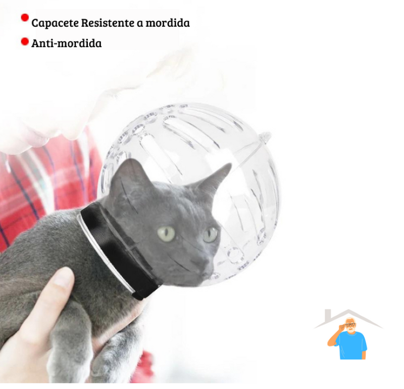 Máscara respirável para gatos, Anti-lambida, anti-mordida -  DoVô®